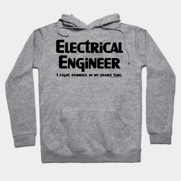 Electrical Engineer Zombie Fighter Hoodie by Barthol Graphics